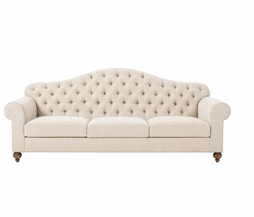 Custom Camel Back Sofa