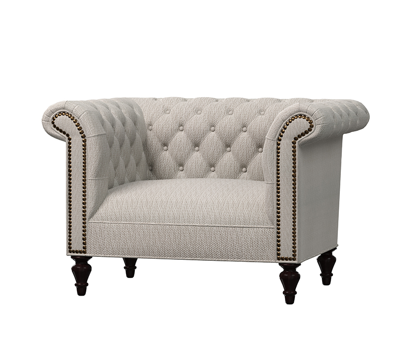 Custom Chesterfield Armchair