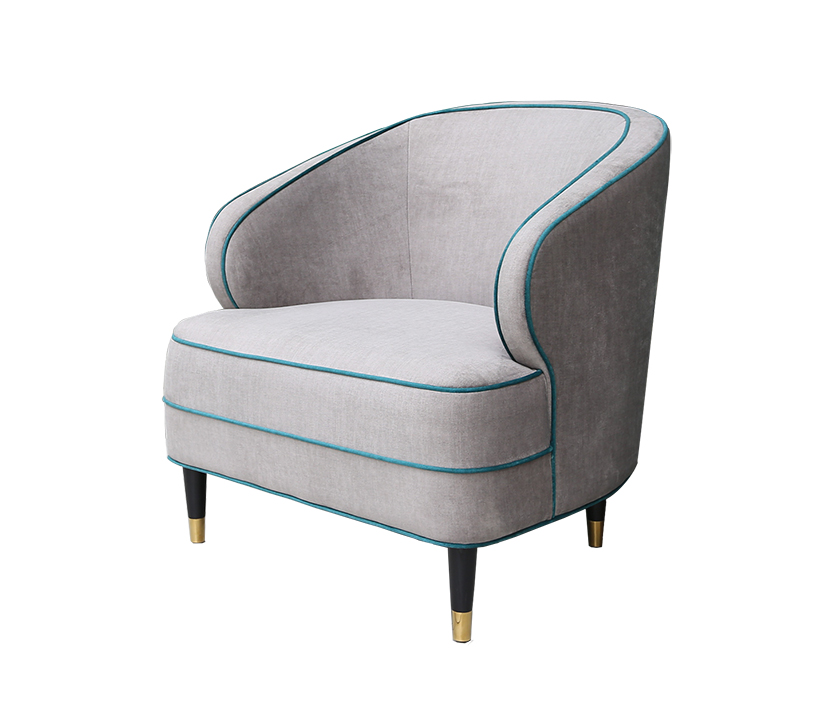 Custom Curved Back Armchair