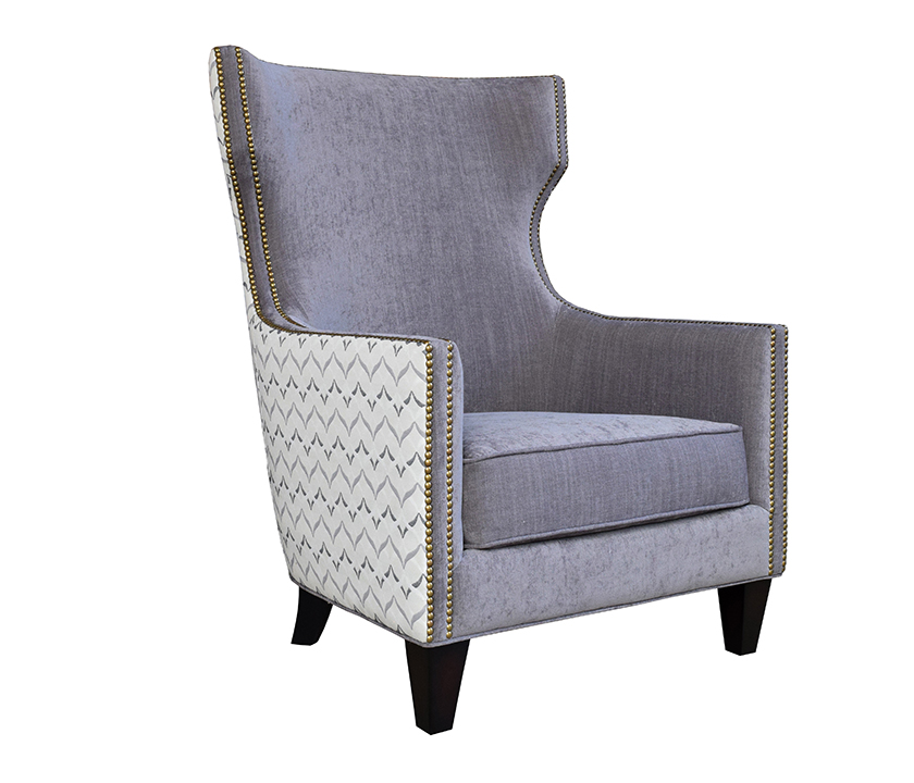 Custom Klismos Wingchair
