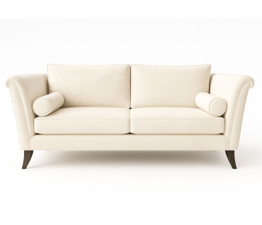 Della Sofa - Ivory Velvet