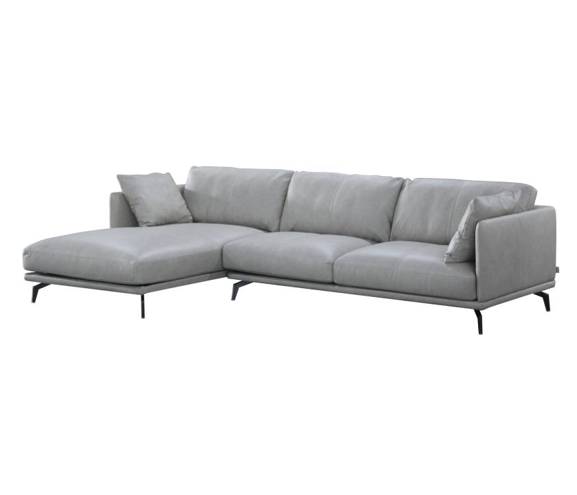 Leather Stanza L Sofa