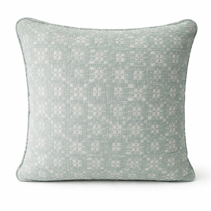 Gối Vuông - Xanh Bọt Biển Dệt chenille