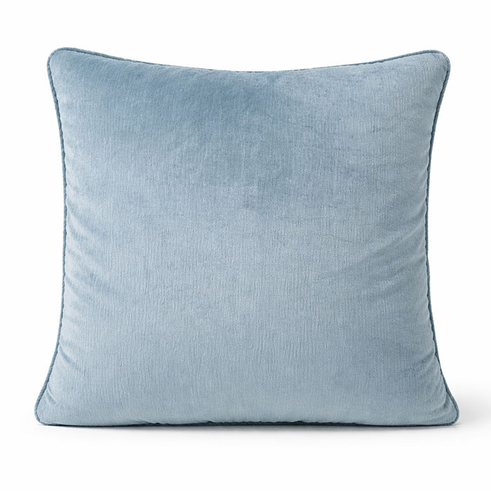 Gối Vuông - Nhung Xanh Lam Khói