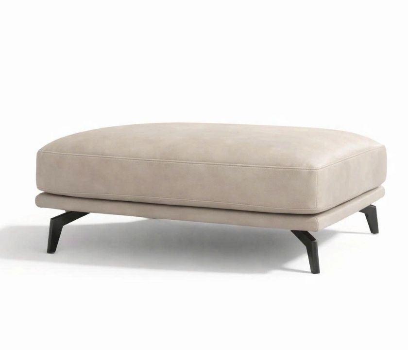 Babakagu Stanza stool, Italian leather, Grey color