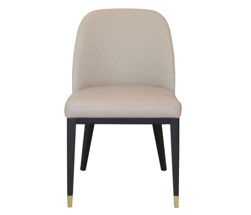 Ghế Ăn Cleo Bọc Da Xám Angola 4285