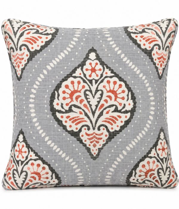 Square Pillow - Fabric RA Kavali Form Rr Persimmon