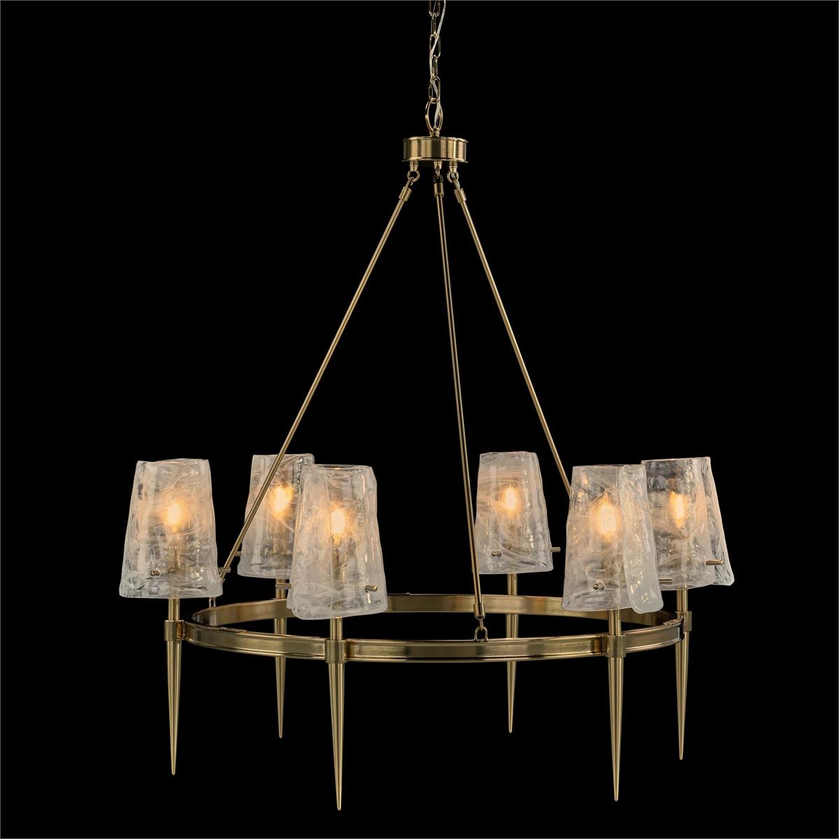 Đèn Chùm 6 Bóng Màu Coffee Bronze